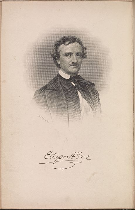 portrait of Edgar Allan Poe.
